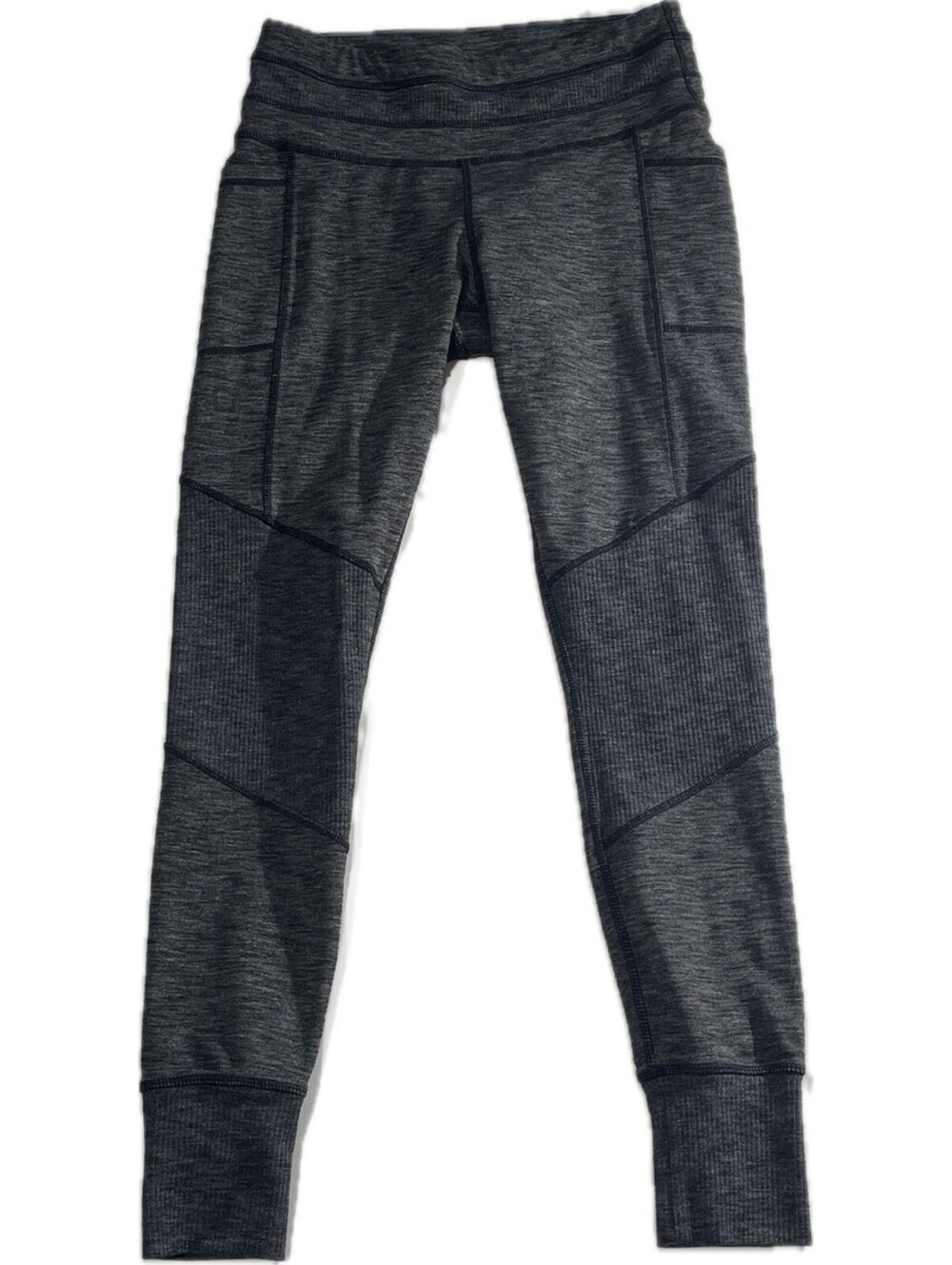 Athleta Leggings Womens Sz S (24W) Gray Capri Stretch Pants Workout Yoga Walking